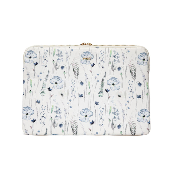 VELVET MAC COVER BLUE TONES FLOWER PATTERN VELVET MAC COVER BLUE TONES FLOWER PATTERN