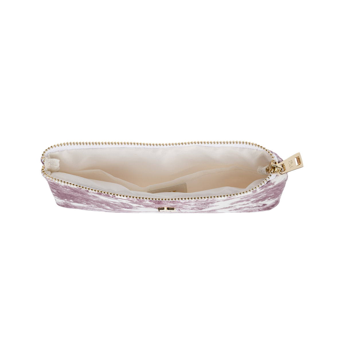 VELVET MIDI POUCH BORDEAUX SAVANNAH PATTERN