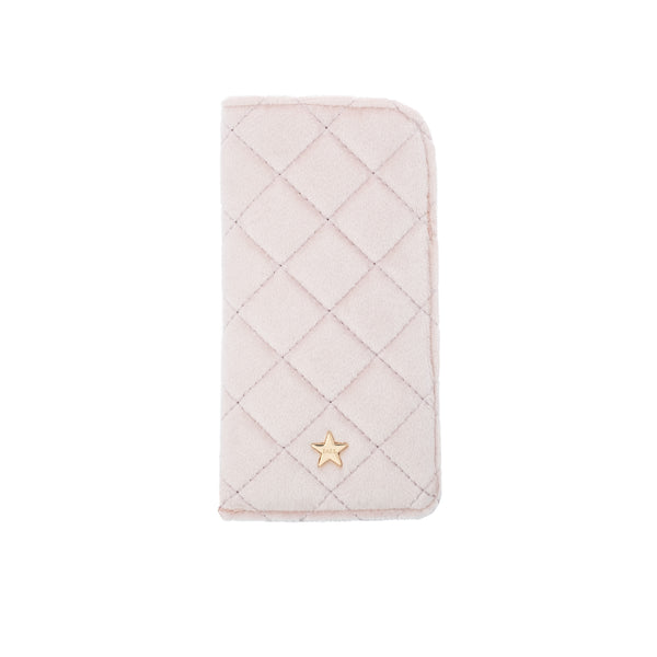 VELVET QUILTED EYEWEAR CASE BUBBLEGUM PINK VELVET QUILTED EYEWEAR CASE BUBBLEGUM PINK
