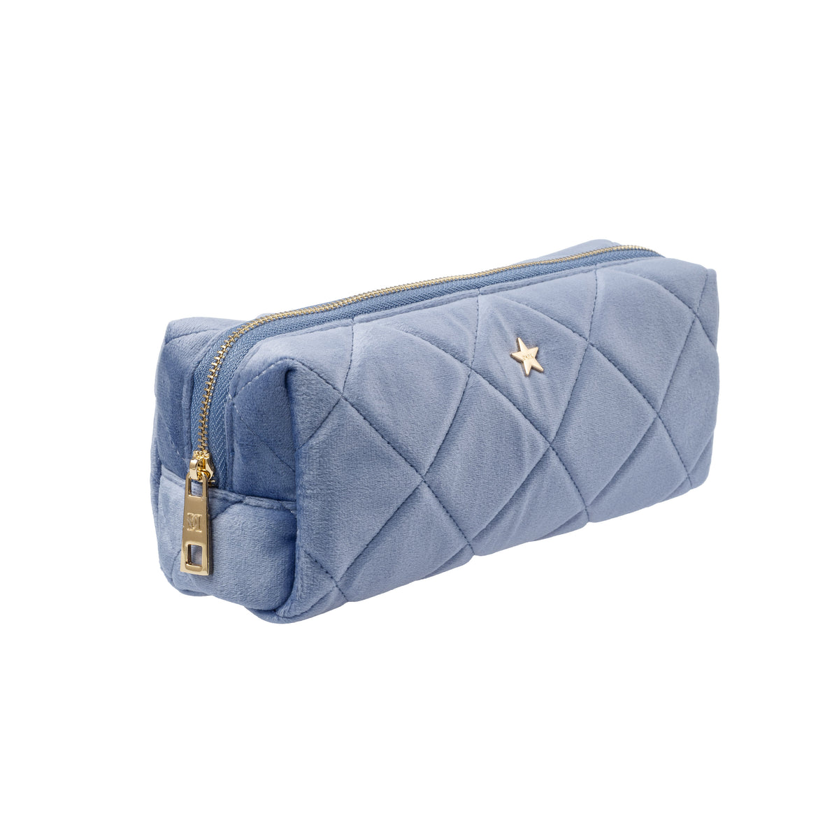 VELVET QUILTED TOOL POUCH COUNTRY BLUE
