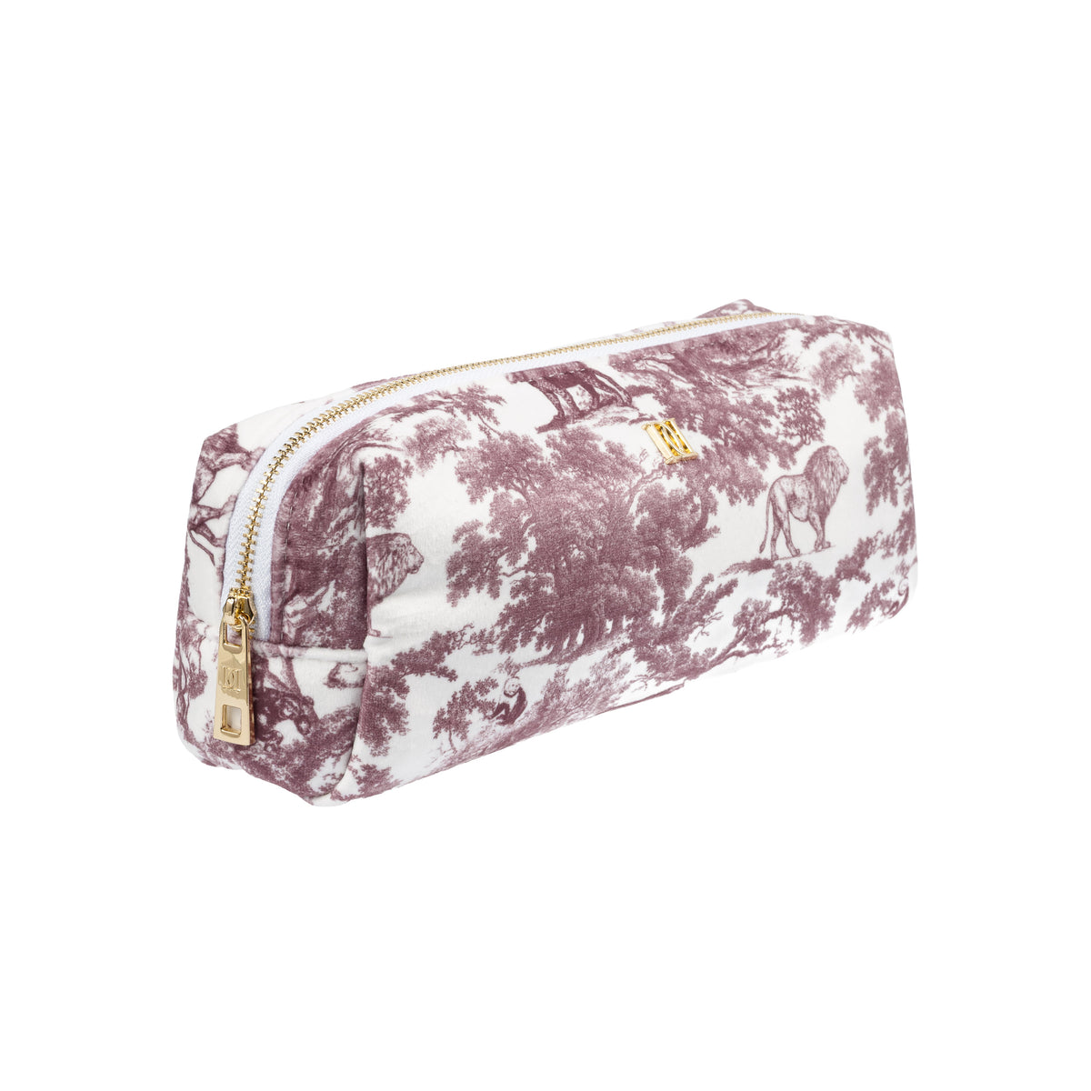 VELVET TOOL POUCH BORDEAUX SAVANNAH PATTERN