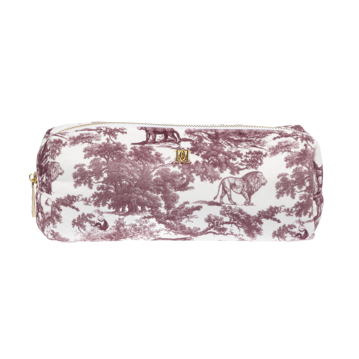 VELVET TOOL POUCH BORDEAUX SAVANNAH PATTERN