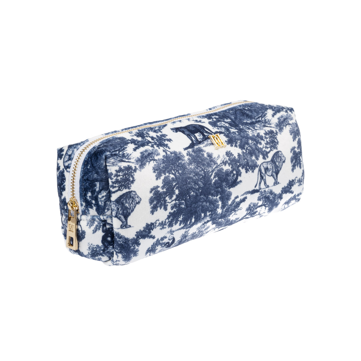 VELVET TOOL POUCH NAVY BLUE SAVANNAH PATTERN