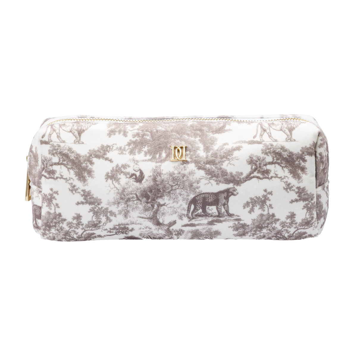 VELVET TOOL POUCH WARM TAUPE SAVANNAH PATTERN
