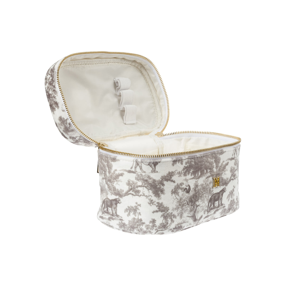 VELVET VANITY BAG SMALL COOL ARMY SAVANNAH PATTERN
