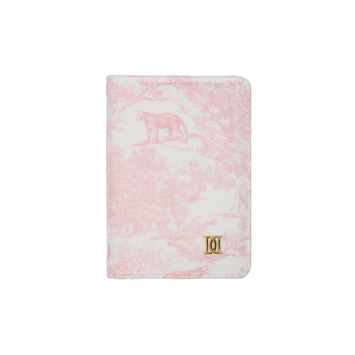 VELVET PASSPORT COVER COTTON CANDY SAVANNAH PATTERN