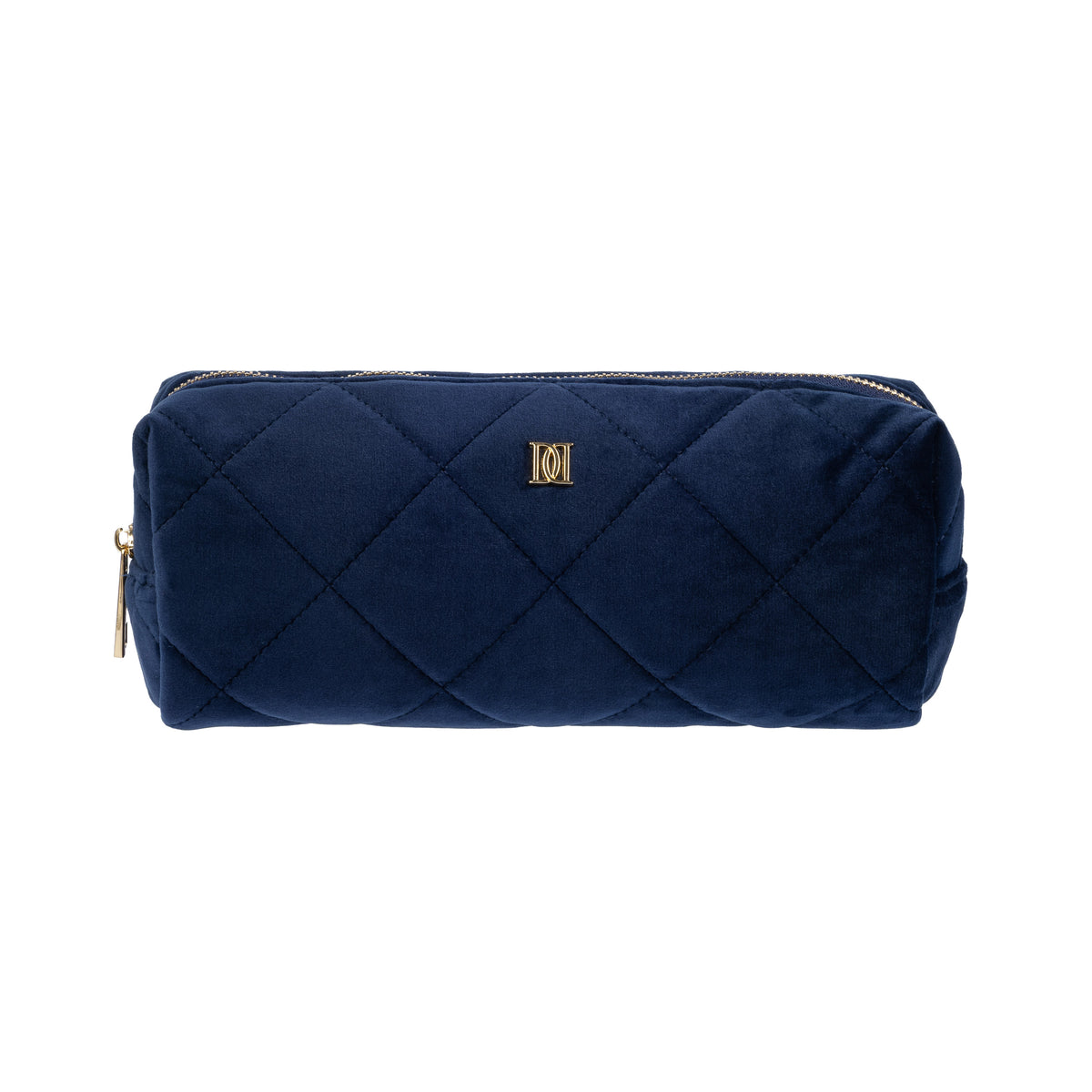 VELVET QUILTED TOOL POUCH NAVY BLUE