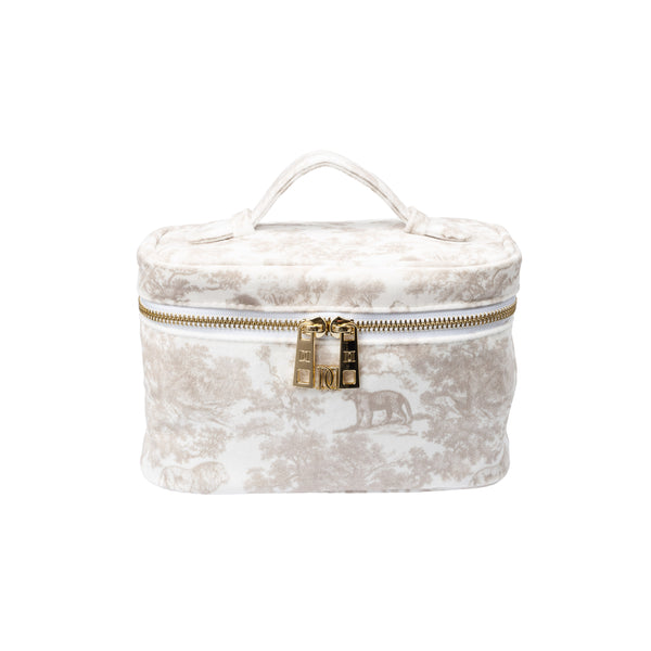 SMOOTHSKIN PUREFITWH-VANITYBAG-SAVANNAH… VELVET VANITY BAG SMALL SAND SAVANNAH PATTERN – DARK department