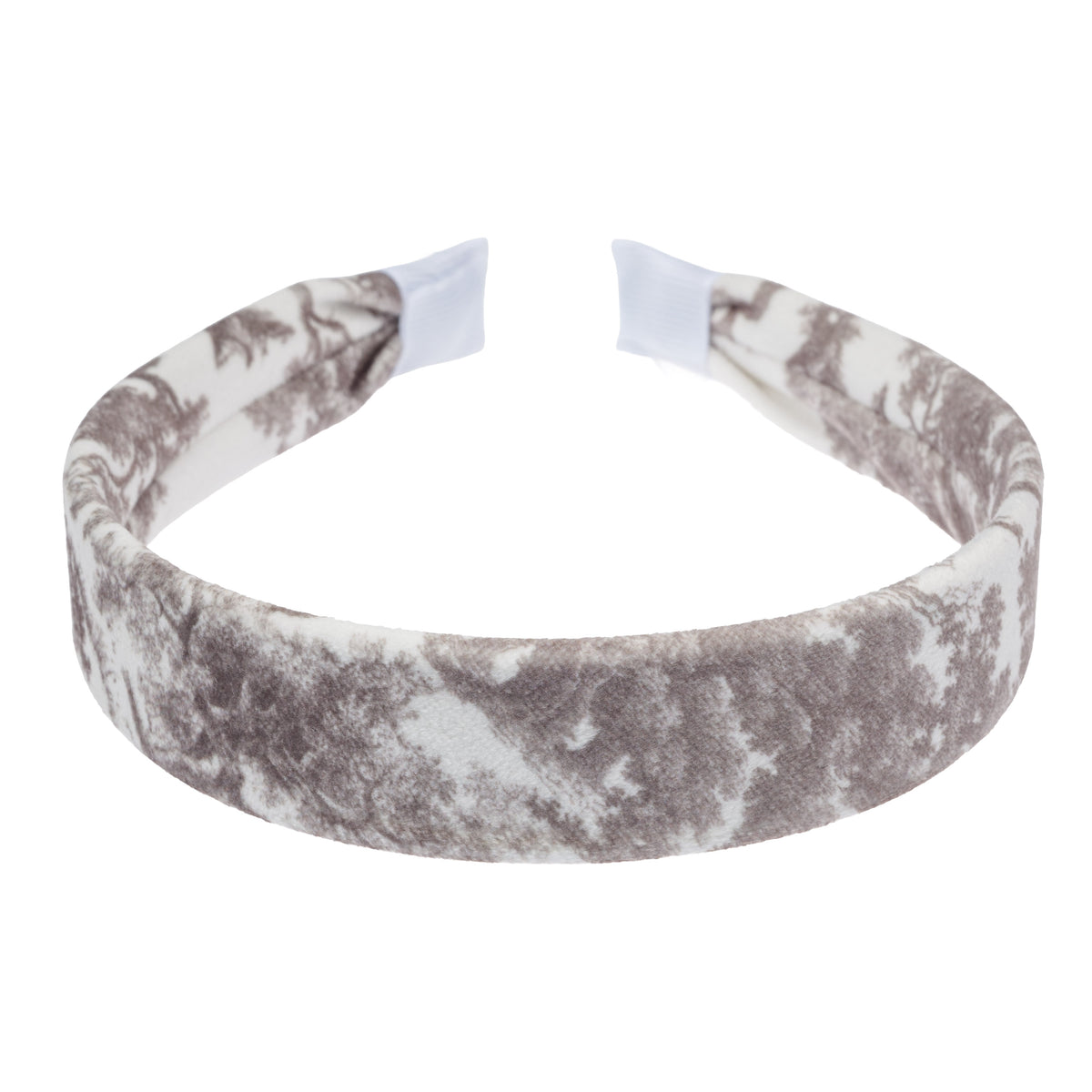 VELVET HAIR BAND WARM TAUPE SAVANNAH PATTERN