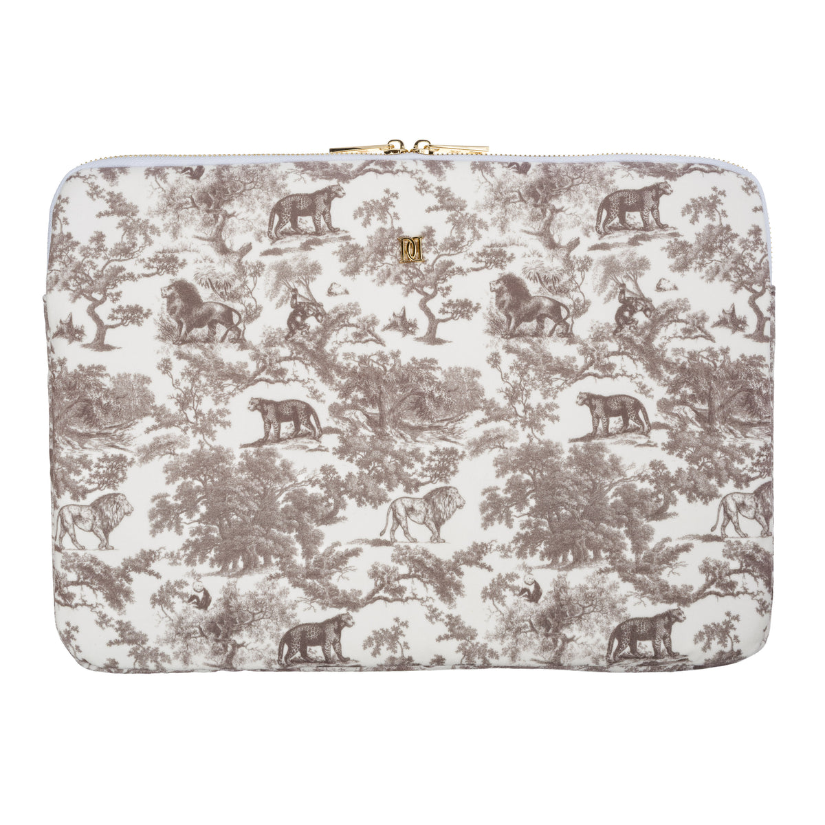 VELVET MAC COVER WARM TAUPE SAVANNAH PATTERN