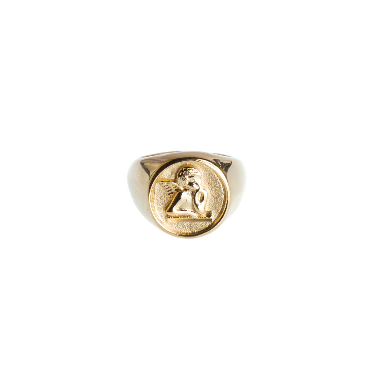ANGEL COIN SIGNET RING
