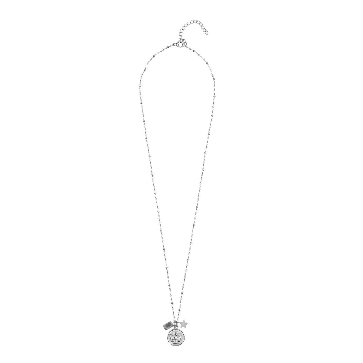 ANGEL COIN NECKLACE SILVER