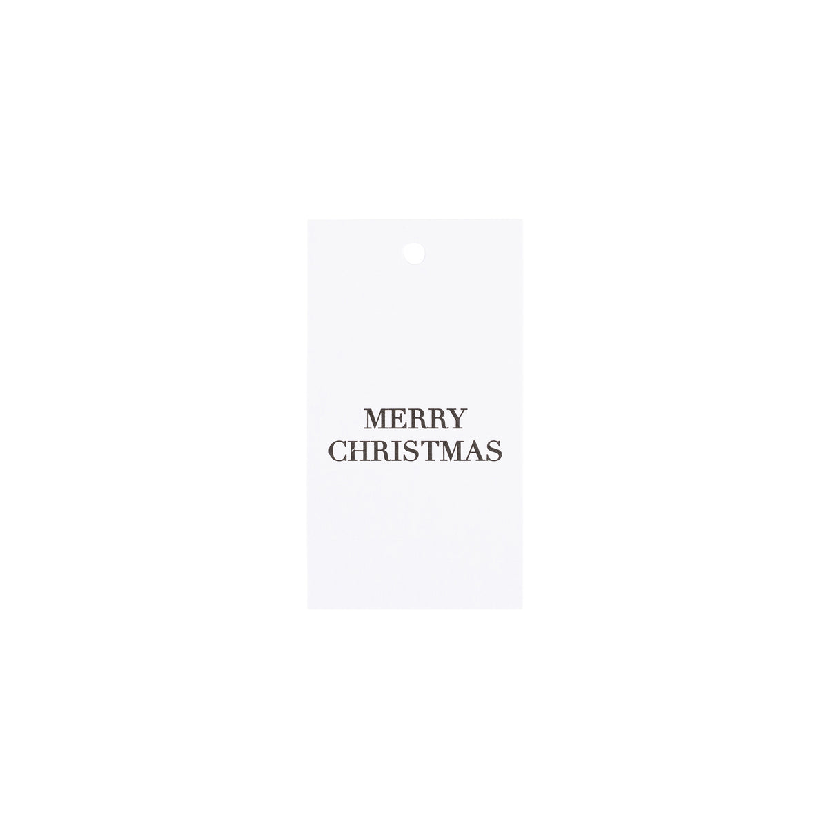 CHRISTMAS GIFT TAGS WHITE W/BLACK