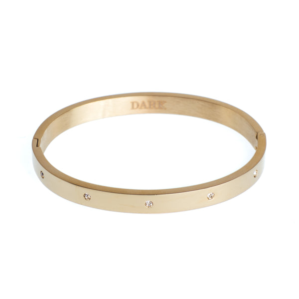 CRYSTAL DOT BANGLE GOLD CRYSTAL DOT BANGLE GOLD