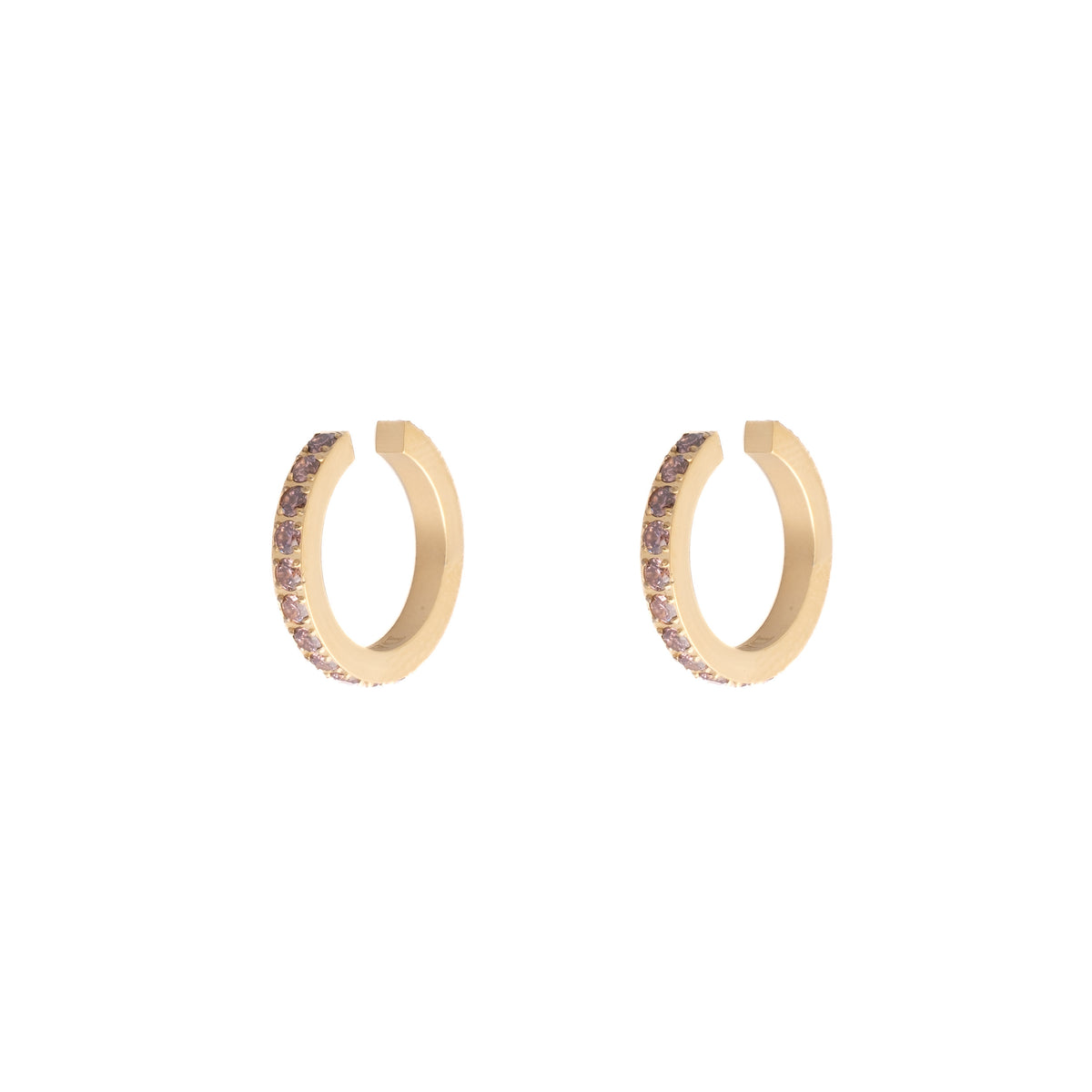 CRYSTAL EAR CUFF DUSTY ROSE