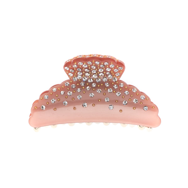 CRYSTAL HAIR CLAW LARGE ROSE CRYSTAL HAIR CLAW LARGE ROSE