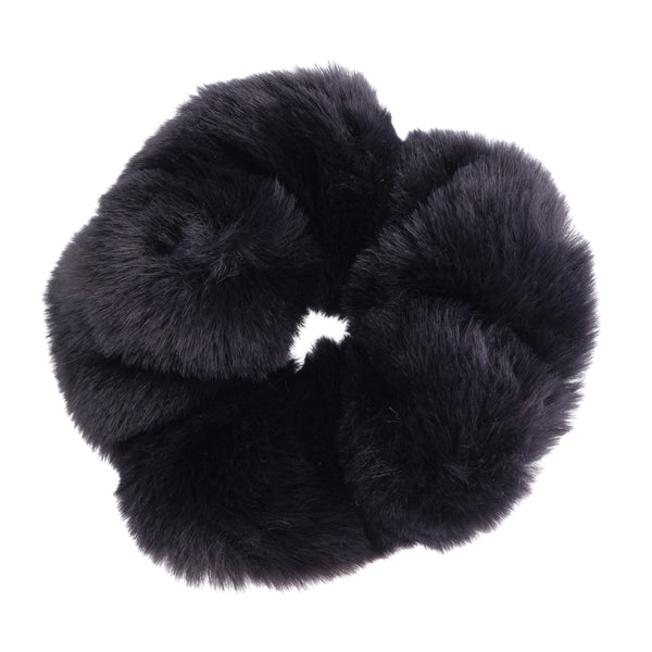 FAUX FUR SCRUNCHIE NAVY BLUE FAUX FUR SCRUNCHIE NAVY BLUE