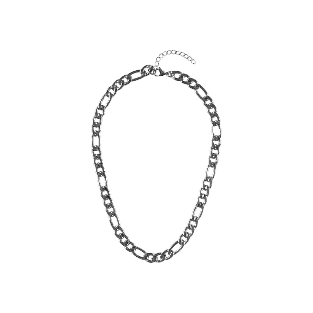 FIGARO NECKLACE SILVER 45 CM