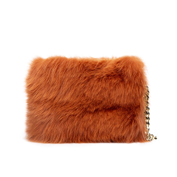 FOX FUR BAG COPPER FOX FUR BAG COPPER