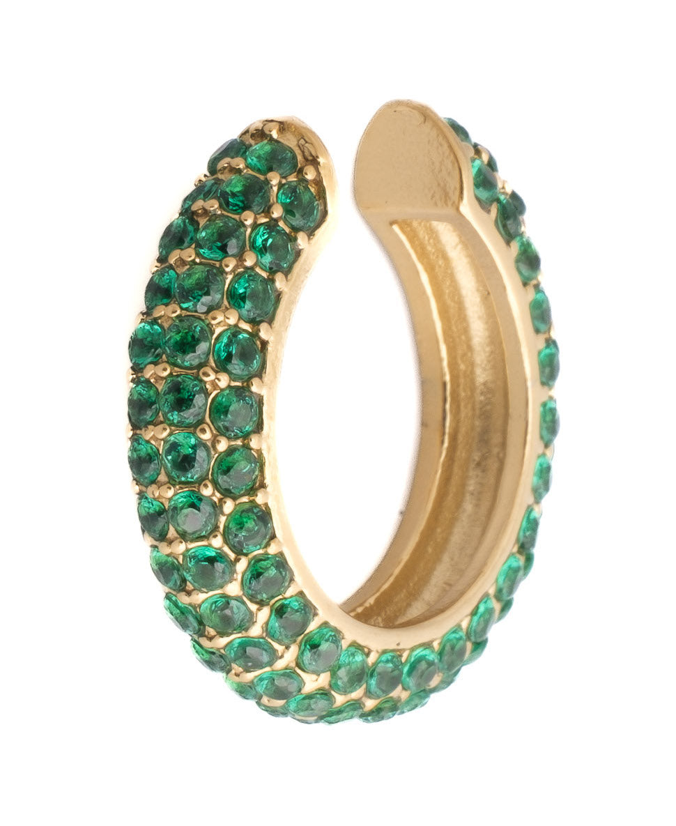 FULL BLING EAR CUFF GREEN