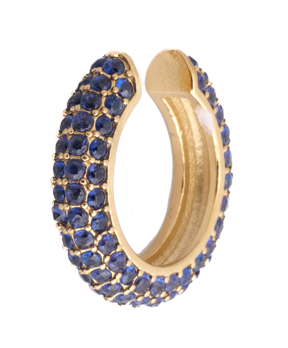 FULL BLING EAR CUFF NAVY BLUE