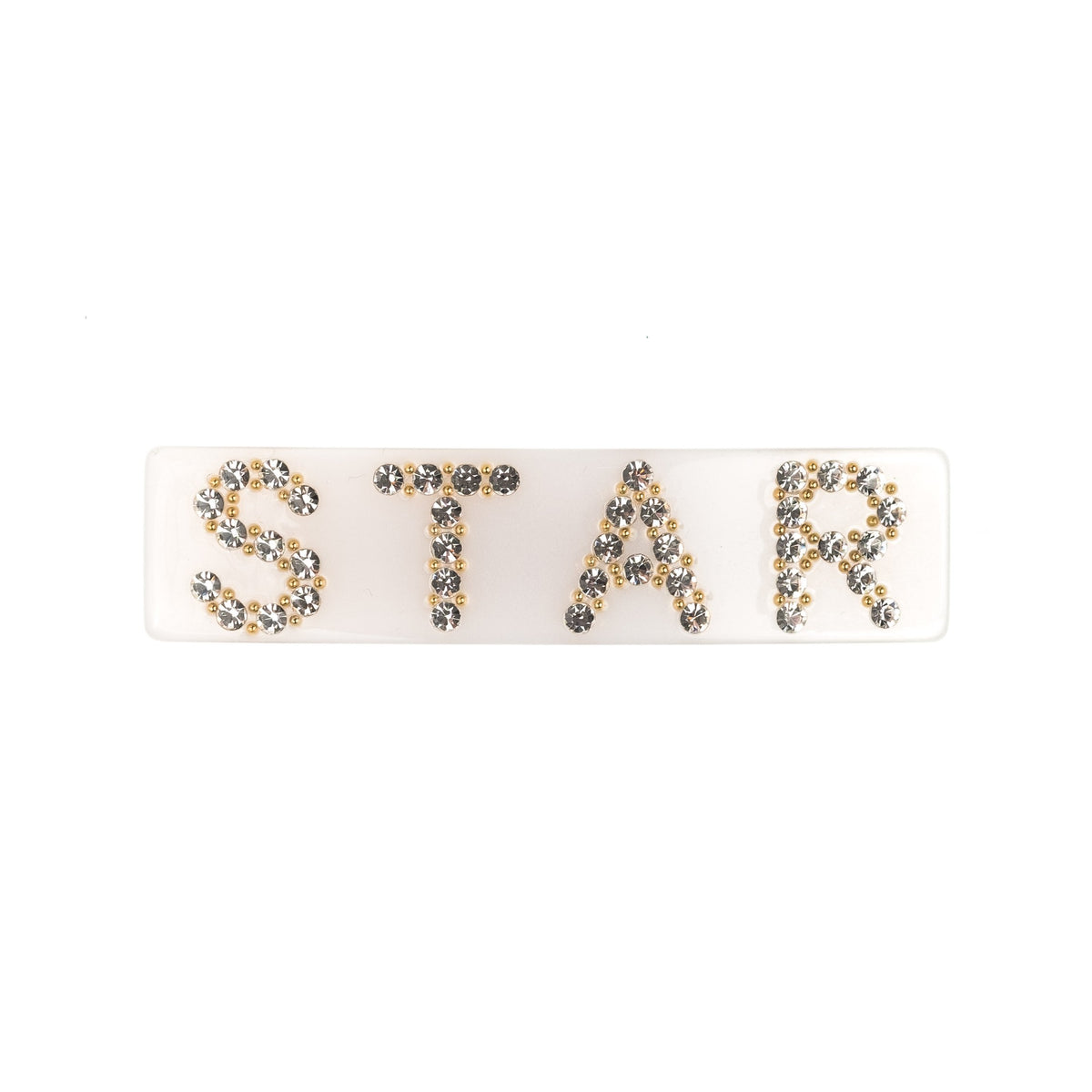 STAR HAIR CLIP LARGE WHITE