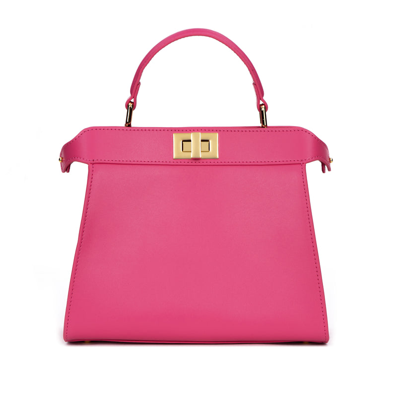 LEATHER SMALL LADY BAG NAPPA PINK