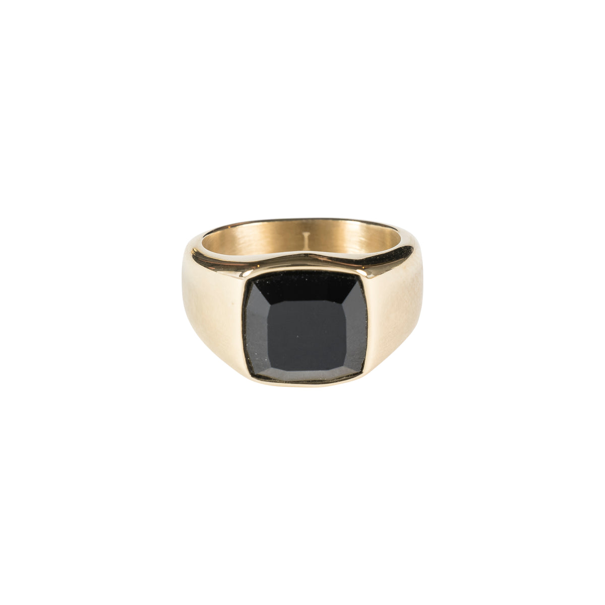 SIGNET RING MINI W/BLACK ONYX