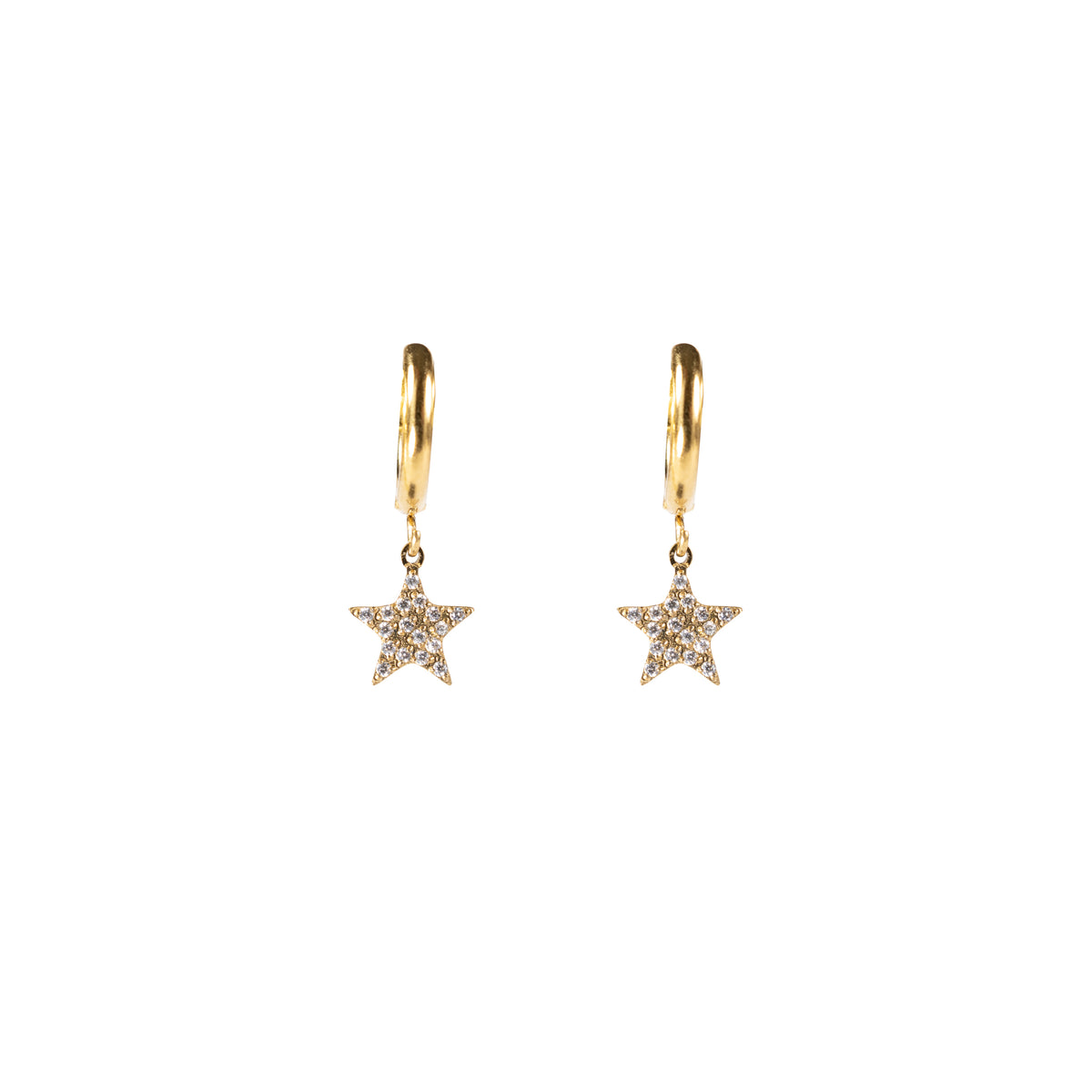 STAR HOOP W/CRYSTALS