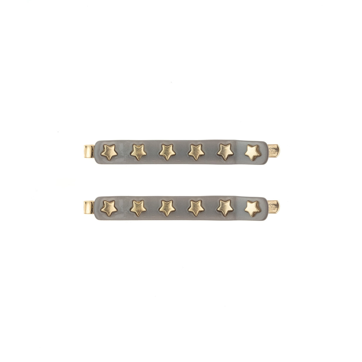 STAR STUD BOBBY PINS 2 PK LIGHT GREY