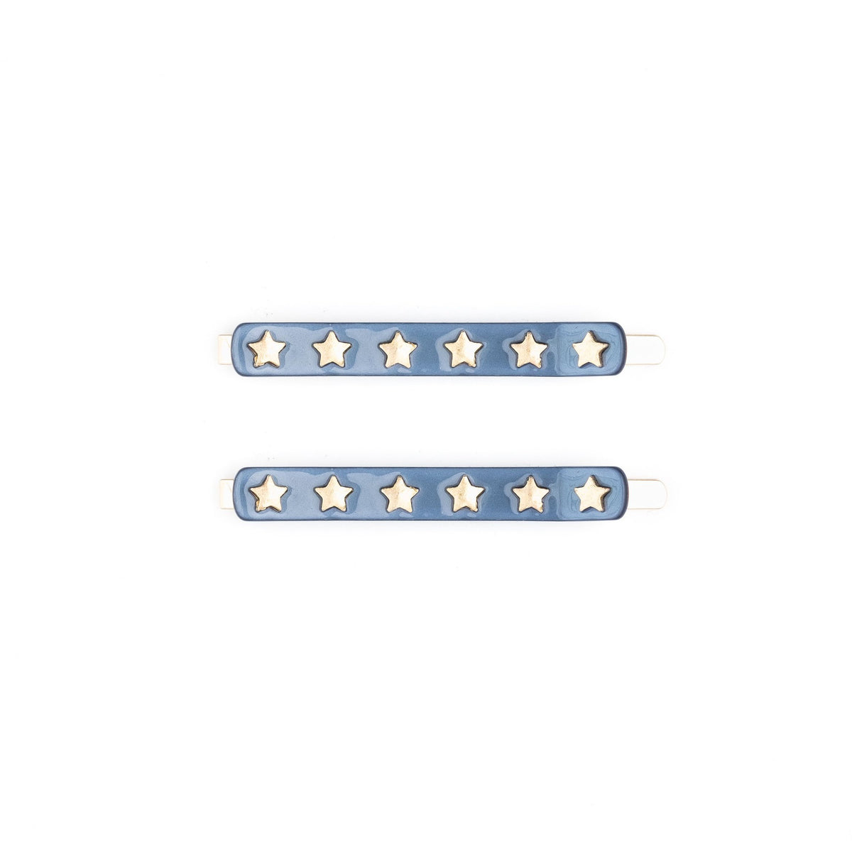 STAR STUD BOBBY PINS 2 PK STONE BLUE