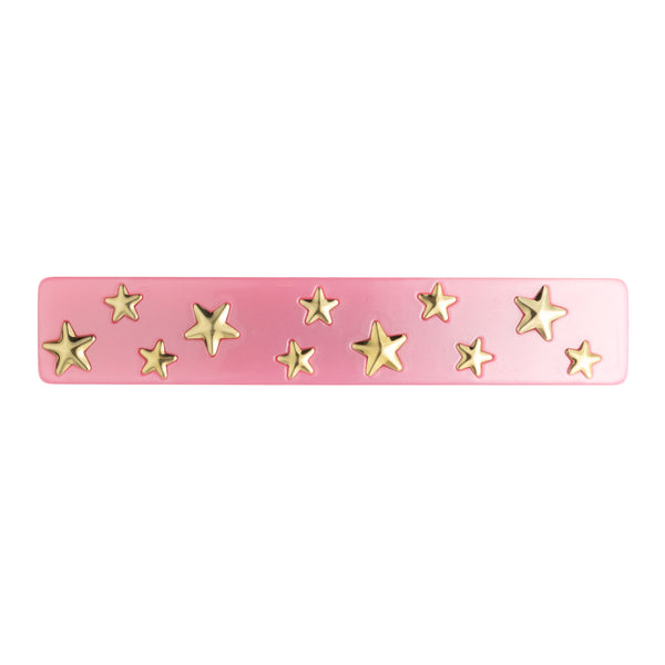 STAR STUD HAIR CLIP LARGE PALE PINK