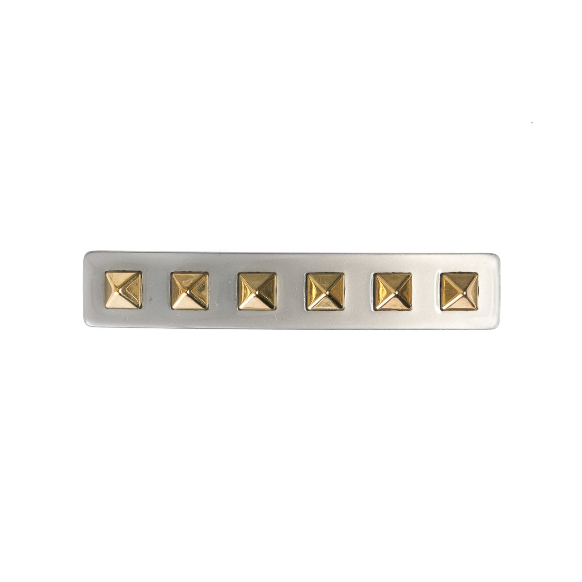 STUD HAIR CLIP LARGE LIGHT GREY