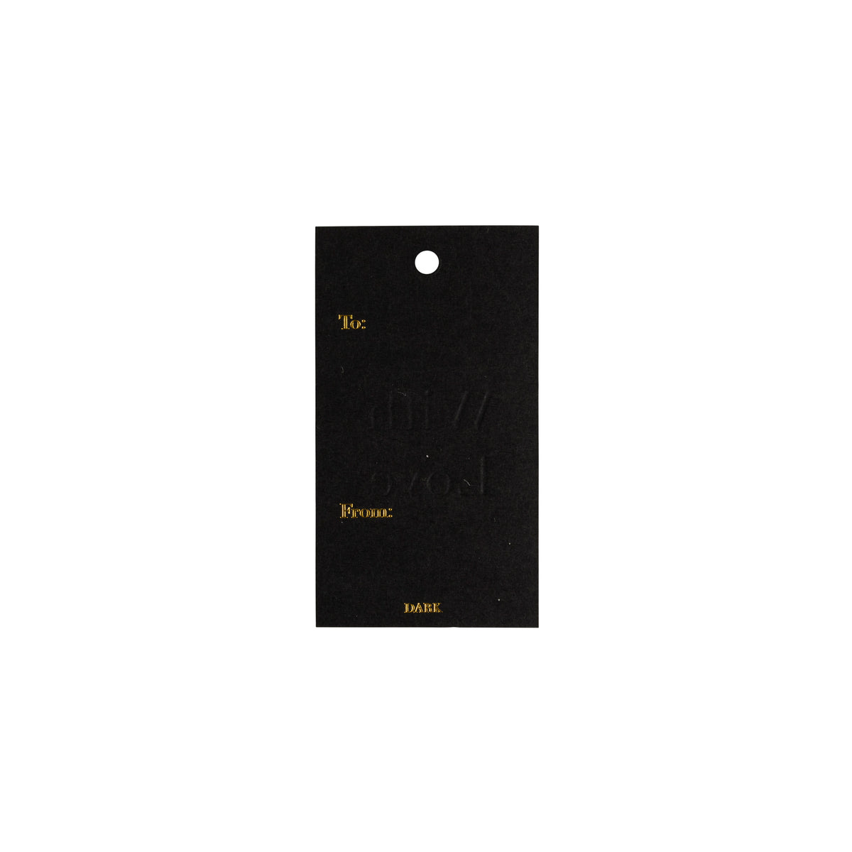 CHRISTMAS GIFT TAGS BLACK W/GOLD