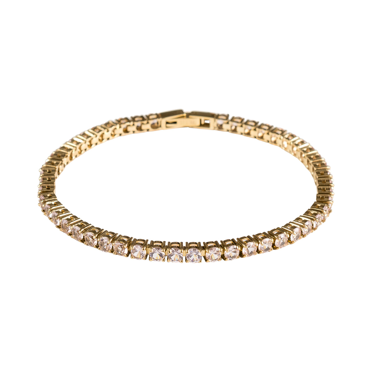 TENNIS BRACELET 3 MM PALE ROSE