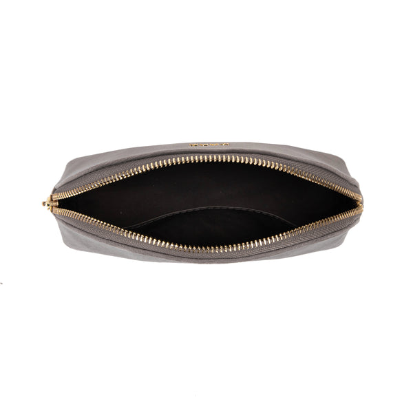 VELVET MAKE-UP POUCH SMALL TAUPE