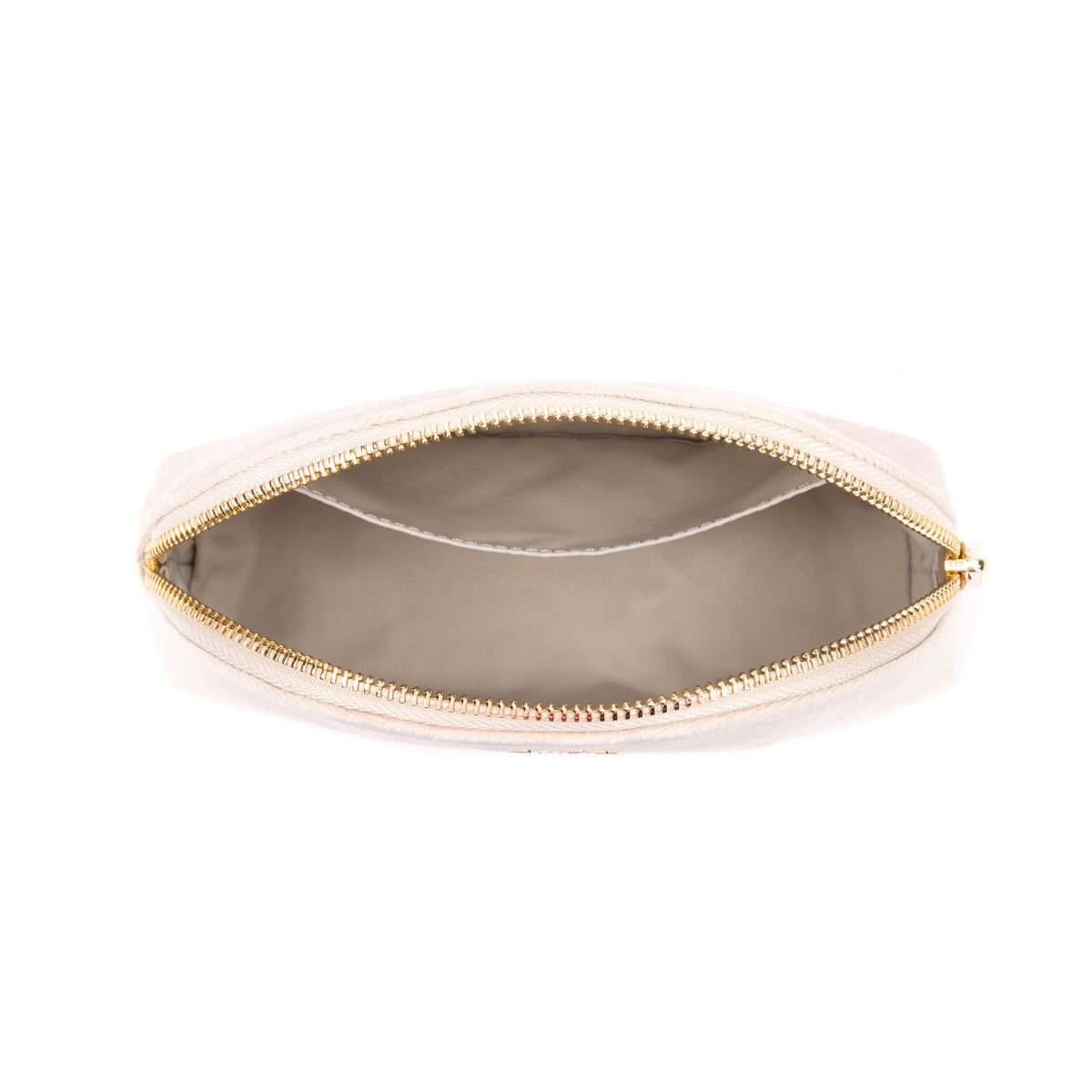 VELVET MAKE-UP POUCH SMALL SAND