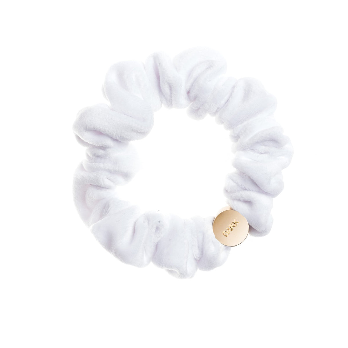 VELVET MINI SCRUNCHIE COOL WHITE