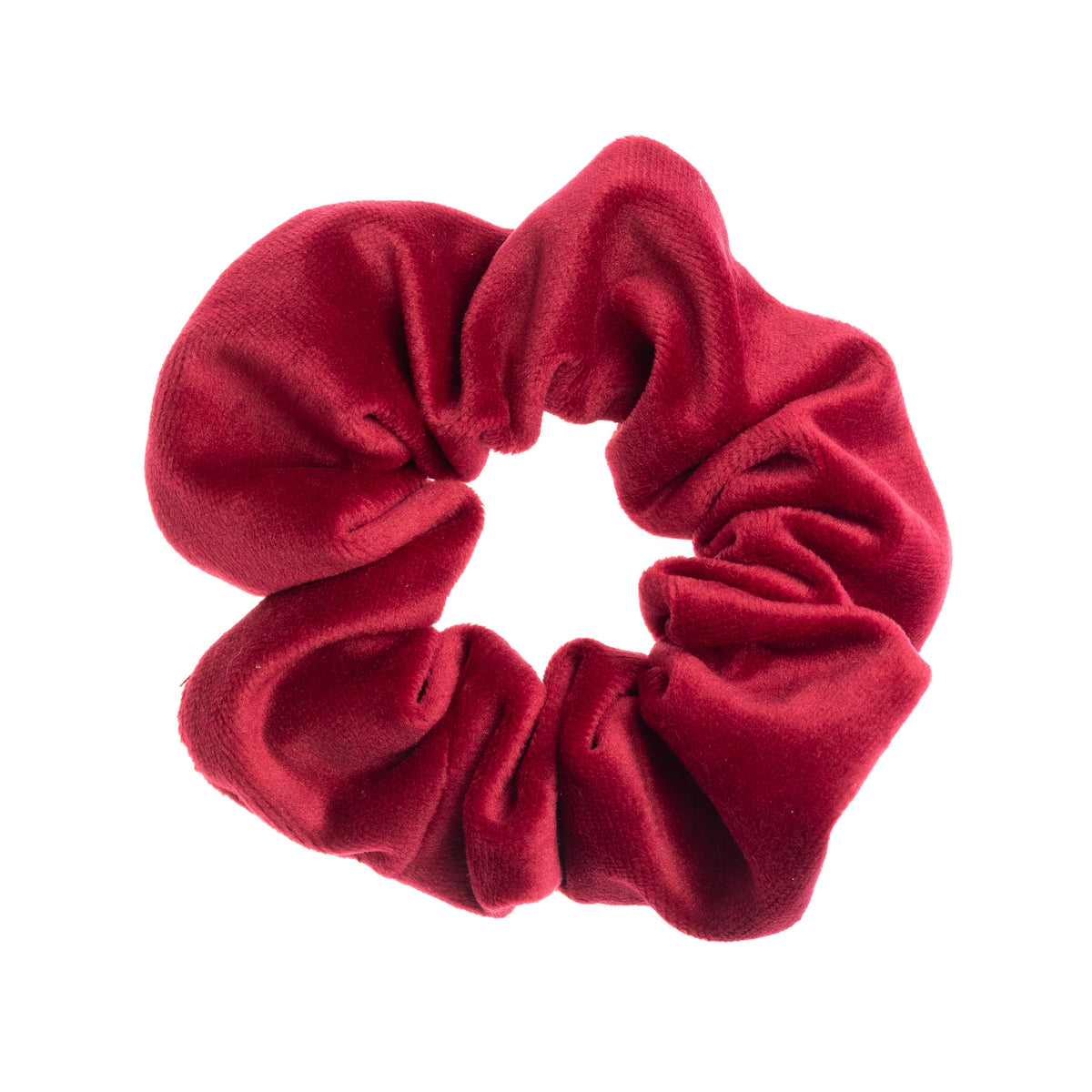 VELVET SCRUNCHIE OX RED