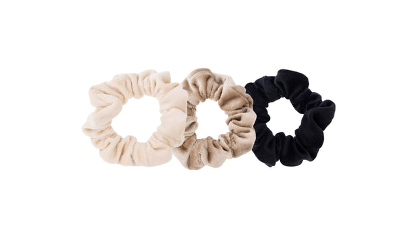 3 PK HAIR TIES COMBO NEUTRALS