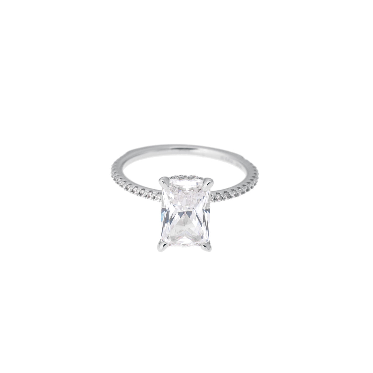 BAGUETTE STERLING SILVER RING SILVER