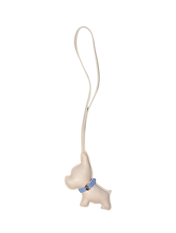 BIG PUPPY BAG CHARM SAND W/BLUE