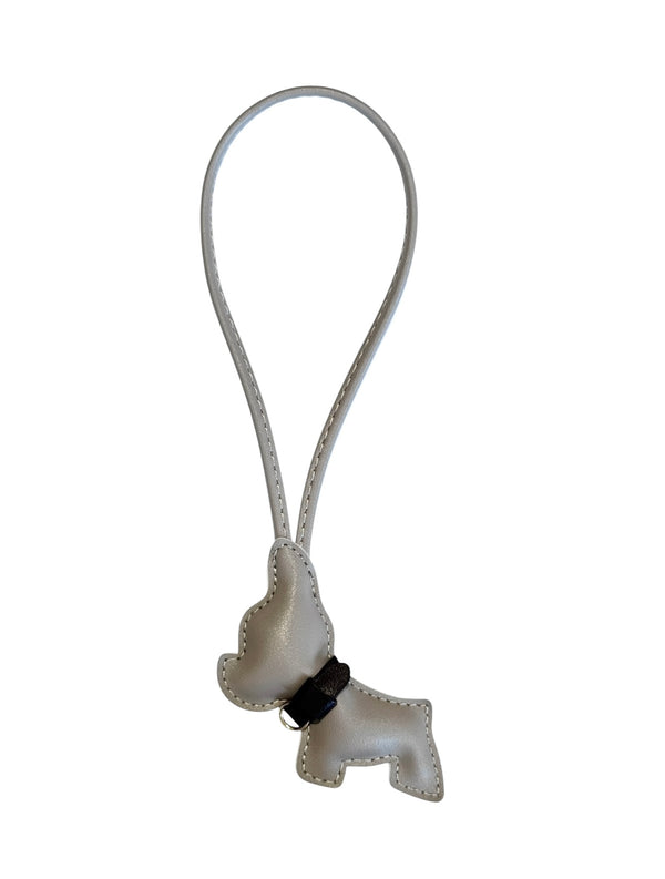 BIG PUPPY BAG CHARM WARM TAUPE W/CHOCOLATE BROWN