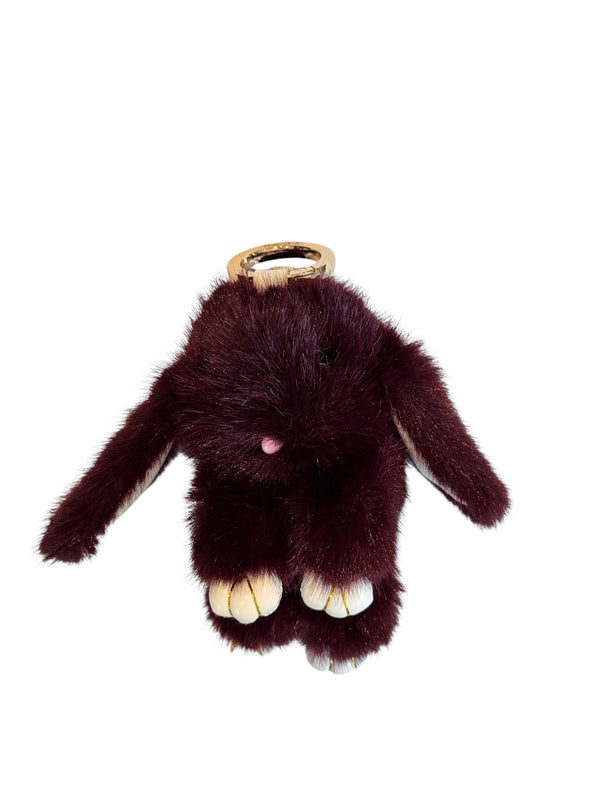 BUNNY BAG CHARM MAROON