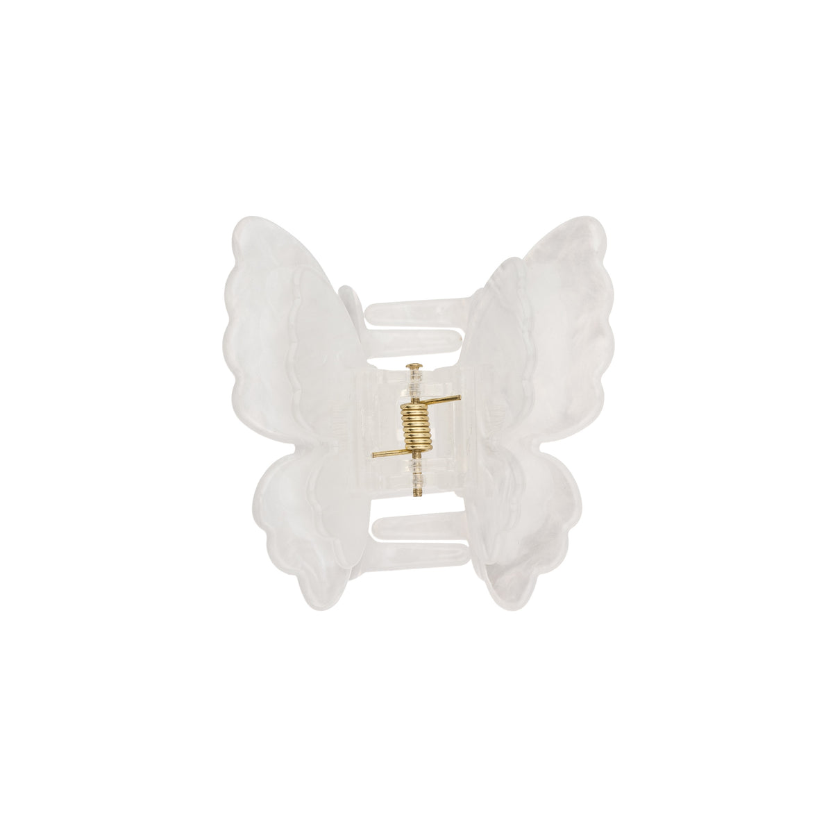BUTTERFLY HAIR CLAW BRIGHT WHITE