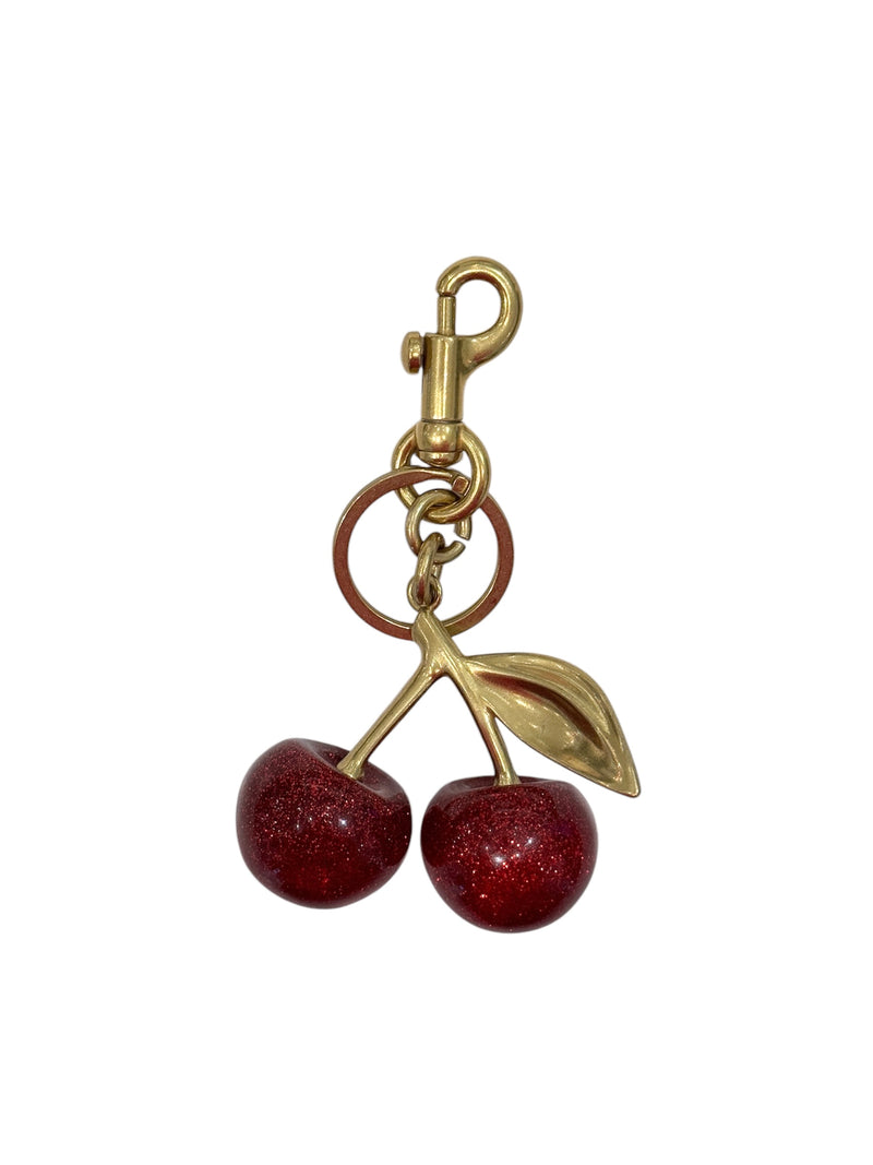 CHERRY BAG CHARM RED