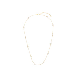 CRYSTAL DOT CHAIN NECKLACE 45 CM