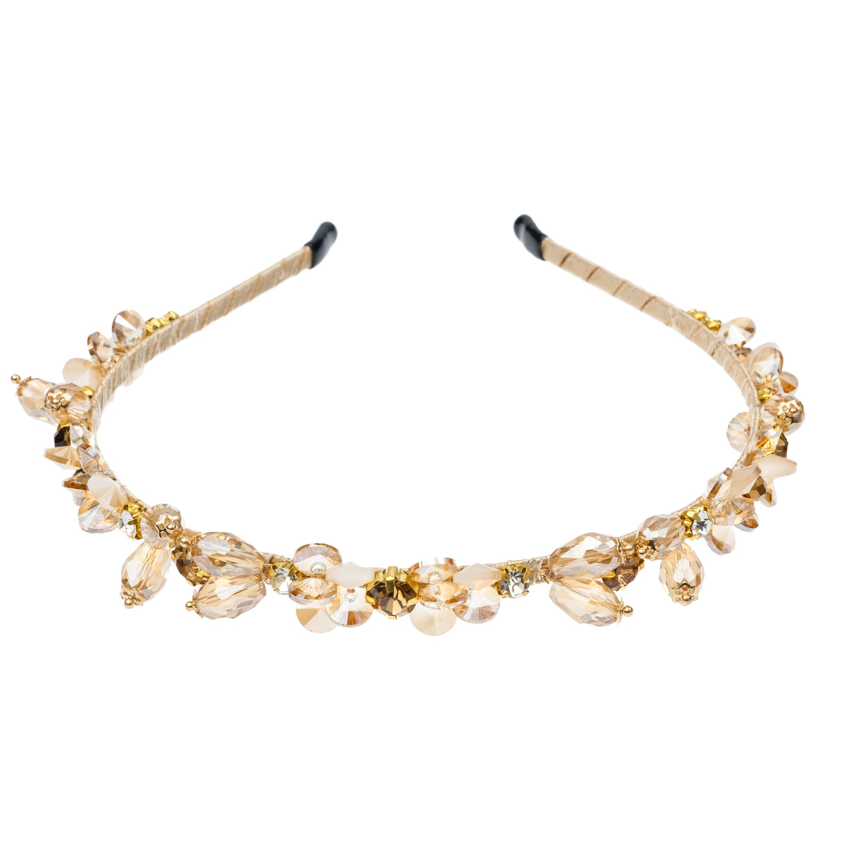 CRYSTAL HAIR BAND CHAMPAGNE