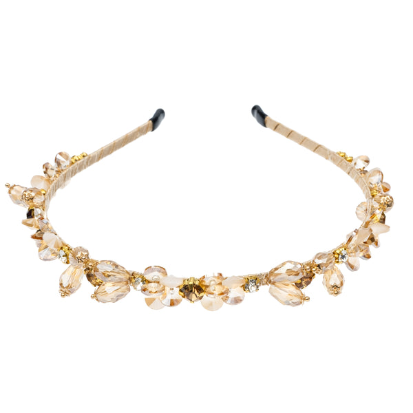 CRYSTAL HAIR BAND CHAMPAGNE