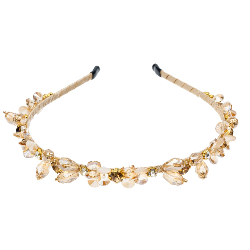 CRYSTAL HAIR BAND CHAMPAGNE